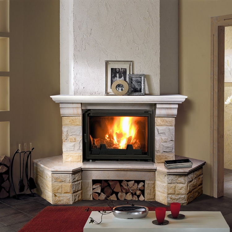 Каминная облицовка Bristol Crema (угловая)
